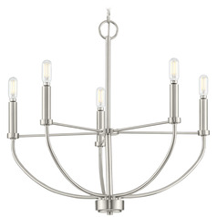 Progress Lighting Leyden Brushed Nickel Chandelier