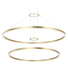 Matteo Lighting O'hara Brushed Gold LED Pendant Light