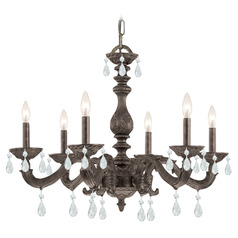 Crystorama Lighting Paris Market Venetian Bronze Crystal Chandelier