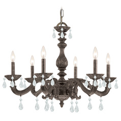 Crystorama Lighting Paris Market Venetian Bronze Crystal Chandelier