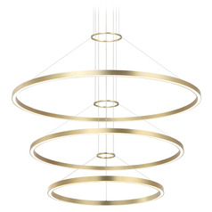 Matteo Lighting O'hara Brushed Gold LED Pendant Light