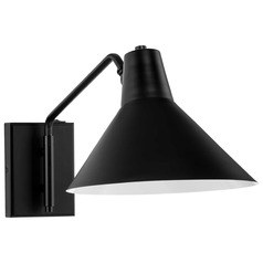 Progress Lighting Trimble Matte Black & White Sconce