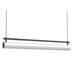 Kuzco Lighting Gramercy Black LED Pendant Light with Cylindrical Shade