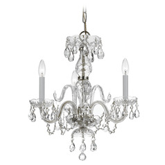 Crystorama Lighting Traditional Crystal Polished Chrome Crystal Chandelier
