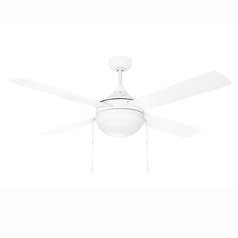 Maxim Lighting Quattro Matte White LED Ceiling Fan with Light