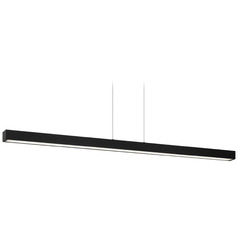 Matteo Lighting Presley Matte Black LED Island Light with Rectangle Shade