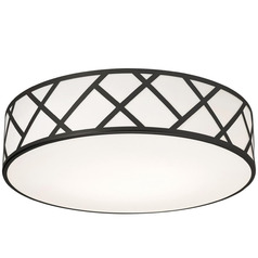 Afx Lighting Haven Black Flushmount Light