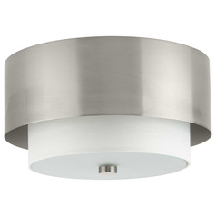Progress Lighting Silva Brushed Nickel Flushmount Light