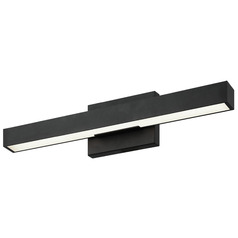 Matteo Lighting Presley Matte Black LED Vertical Bathroom Light
