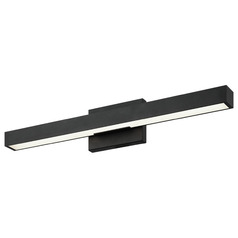Matteo Lighting Presley Matte Black LED Vertical Bathroom Light