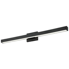 Matteo Lighting Presley Matte Black LED Vertical Bathroom Light