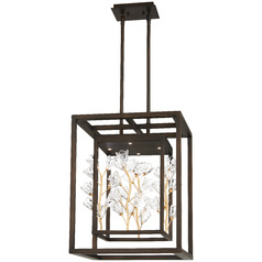 Maison Des Fleurs LED Pendant in Regal Bronze & Gold by Metropolitan