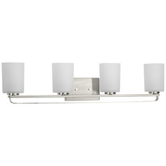 Progress Lighting League Brushed Nickel Bathroom Light