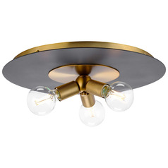 Progress Lighting Trimble Brushed Bronze & Matte Black Flushmount Light