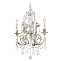 Crystorama Lighting Regis Olde Silver Crystal Chandelier