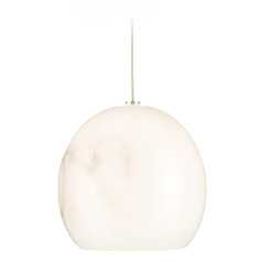Currey and Company Lazio Silver Mini-Pendant Light with Bowl / Dome Shade