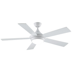 Fanimation Fans Celano V2 Matte White LED Ceiling Fan with Light