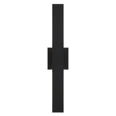 Matteo Lighting Zayden Matte Black LED Outdoor Wall Light