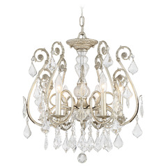 Crystorama Lighting Regis Olde Silver Crystal Chandelier