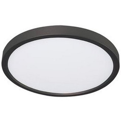 Afx Lighting Edge Round Black LED Flushmount Light
