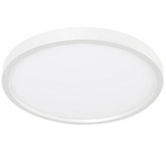 Afx Lighting Edge Round White LED Flushmount Light