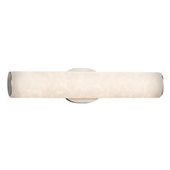 Justice Design Group Elliptic Brushed Nickel LED Vertical Bathroom Light