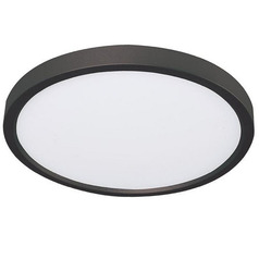 Afx Lighting Edge Round Black LED Flushmount Light
