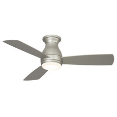 Fanimation Fans Hugh 44 Brushed Nickel LED Ceiling Fan with Light