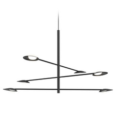 Kuzco Lighting Ryan Pauly Rotaire Black LED Chandelier