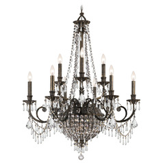 Crystorama Lighting Vanderbilt English Bronze Crystal Chandelier