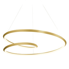 Kuzco Lighting Ampersand Brushed Gold LED Pendant Light