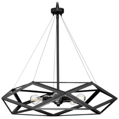 Progress Lighting Saucedo Matte Black Pendant Light