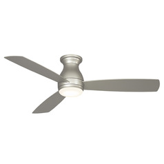 Fanimation Fans Hugh 52 Brushed Nickel LED Ceiling Fan with Light