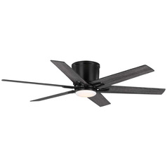 Progress Lighting Bexar Matte Black LED Ceiling Fan with Light