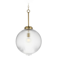 Maxim Lighting Kasbah Satin Brass Pendant Light with Globe Shade