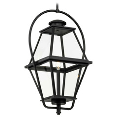 Progress Lighting Bradshaw Textured Black Outdoor Hanging Light