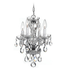 Crystorama Lighting Traditional Crystal Polished Chrome Crystal Chandelier