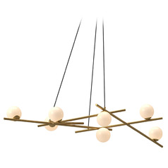 Kuzco Lighting Amara Brushed Gold LED Chandelier