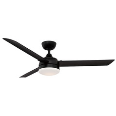Fanimation Fans Xeno Wet Black LED Ceiling Fan with Light