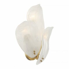 Orchid 3-Light Wall Sconce in Legacy Brass by Metropolitan