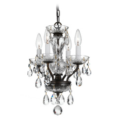 Crystorama Lighting Traditional Crystal English Bronze Crystal Chandelier