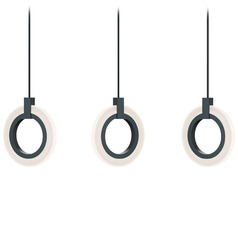 Afx Lighting Halo Black LED Multi-Light Pendant