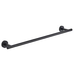 Seattle Hardware Co Prelude Matte Black Towel Bar 24-Inch Center to Center