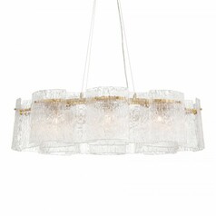 Brookstreet 8-Light Linear Pendant in Legacy Brass by Metropolitan