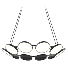 Kuzco Lighting Ryan Pauly Novel Black LED Chandelier