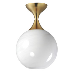 Maxim Lighting Neve Natural Aged Brass Semi-Flushmount Light