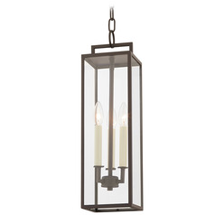 Troy Lighting Beckham Textured Bronze Outdoor Hanging Light