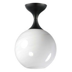 Maxim Lighting Neve Black Semi-Flushmount Light
