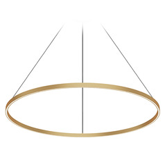 Kuzco Lighting Cerchio Brushed Gold LED Pendant Light
