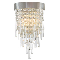 Crystorama Lighting Winfield Antique Silver Sconce